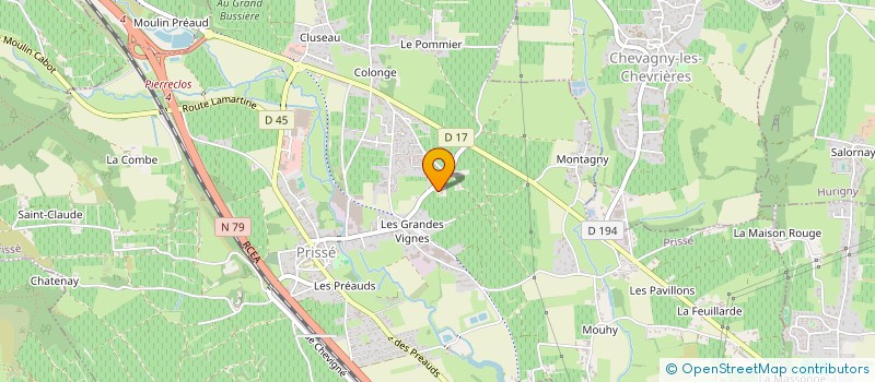 localisation de l'entreprise FINFROID à PRISSE