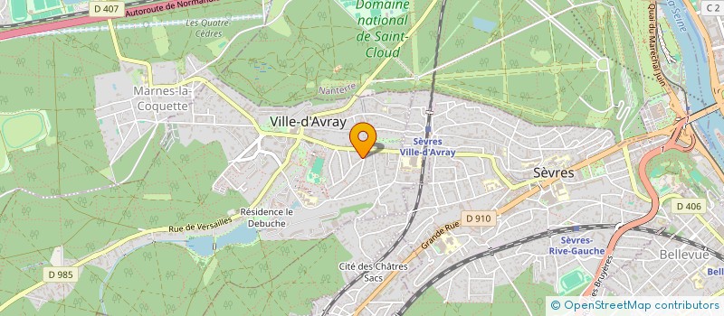localisation de l'entreprise FINGERLAB  VILLE-D'AVRAY