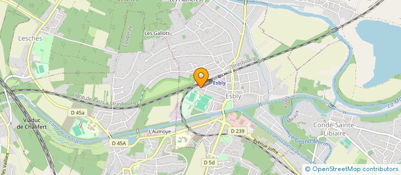 localisation de l'entreprise FINGEST à ESBLY