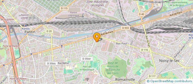 localisation de l'entreprise FINGEST CORPORATE à PANTIN