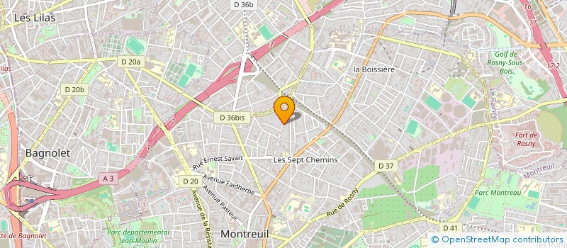 localisation de l'entreprise FINGUEUR IN ZENOSE à MONTREUIL