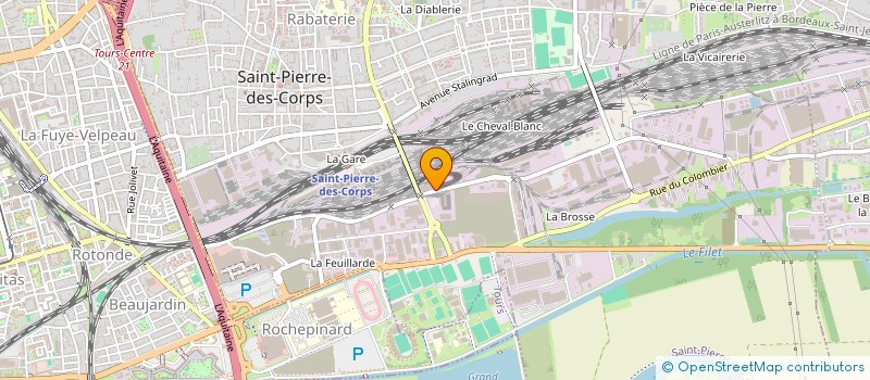 localisation de l'entreprise FINHAL à SAINT-PIERRE-DES-CORPS
