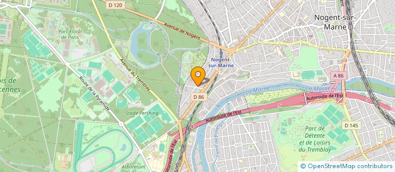 localisation de l'entreprise FINHESTIA à NOGENT-SUR-MARNE