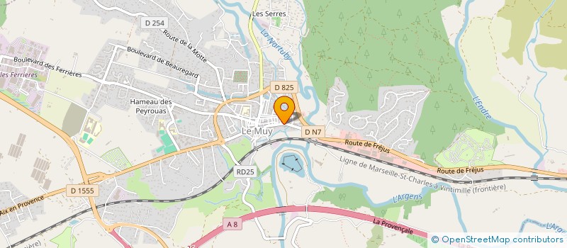 localisation de l'entreprise FINIBAT 83 à LE MUY