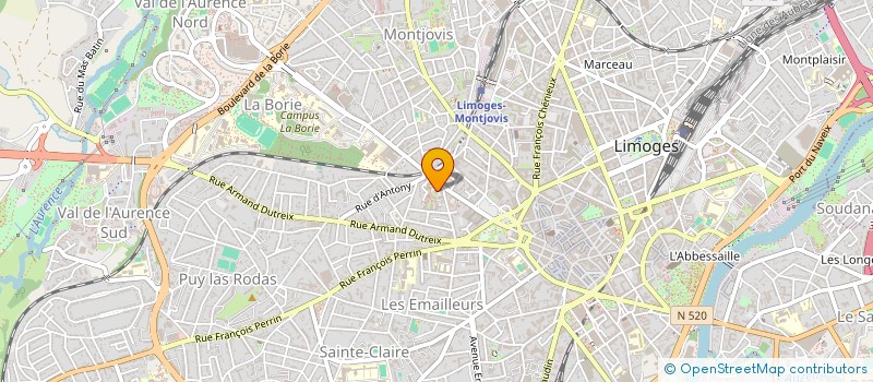 localisation de l'entreprise FINIMMO  LIMOGES