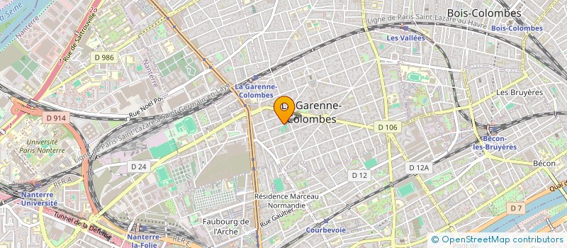 localisation de l'entreprise FINIMO à LA GARENNE-COLOMBES