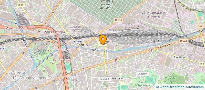 localisation de l'entreprise FININFOR PROGICIELS & SYSTEMES à PANTIN