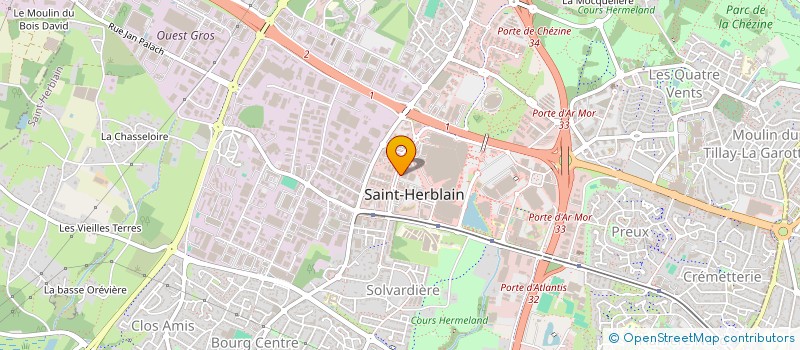 localisation de l'entreprise FININTER à ST-HERBLAIN