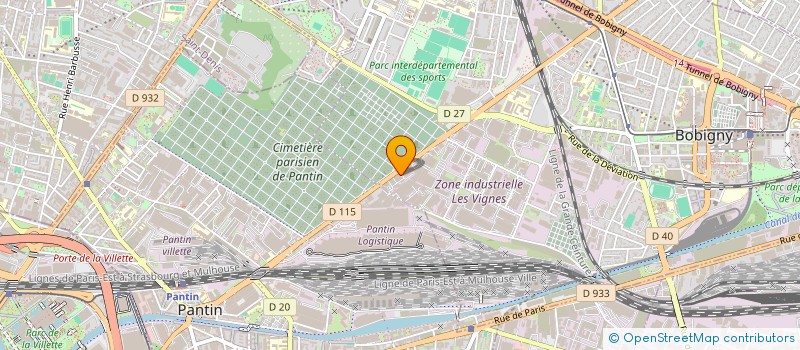 localisation de l'entreprise FININVEST à BOBIGNY