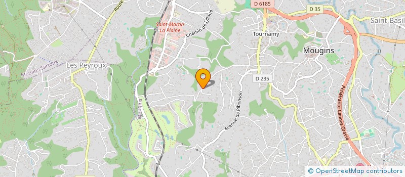 localisation de l'entreprise FININVEST à MOUGINS