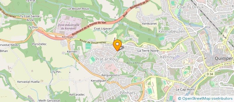 localisation de l'entreprise FINISCA à QUIMPER