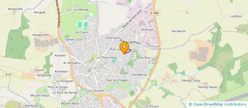 localisation de l'entreprise FINIST'WEB à GOUESNOU