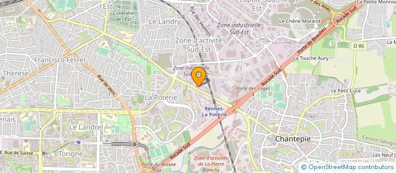 localisation de l'entreprise FINISTERE PIECES AUTO  RENNES