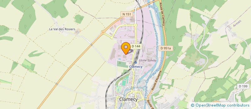 localisation de l'entreprise FINITECH EUROPE à CLAMECY