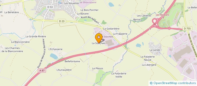 localisation de l'entreprise FINITION 2000 à BEAUREPAIRE