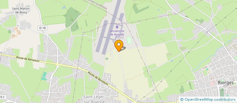 localisation de l'entreprise FINITION ALU à SAINT-LEGER-SUR-ROANNE