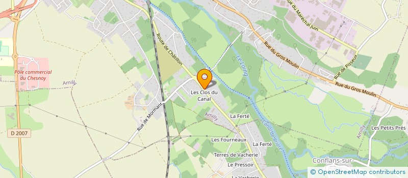 localisation de l'entreprise FINITIONS ET PEINTURE EN BATIMENT SARL à AMILLY