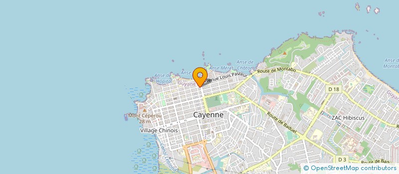 localisation de l'entreprise FINK CONSEIL SECURITE à CAYENNE