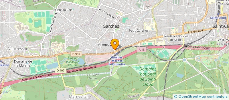 localisation de l'entreprise FINLO  GARCHES