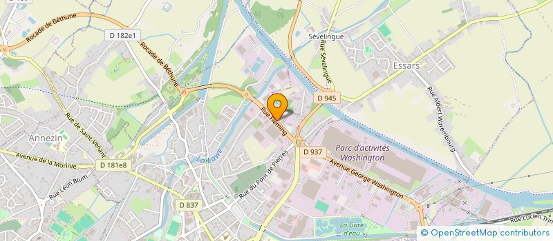 localisation de l'entreprise FINORYS  BETHUNE