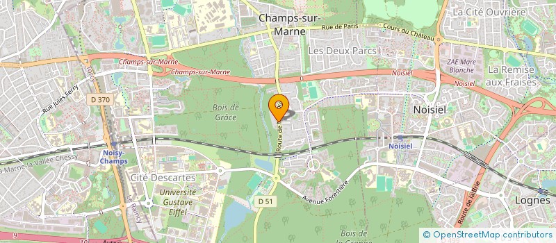 localisation de l'entreprise FINOSIM  CHAMPS-SUR-MARNE