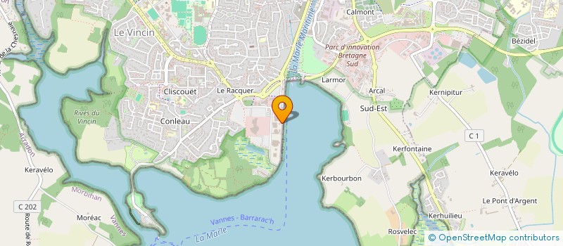 localisation de l'entreprise FINOT-CONQ.H à VANNES