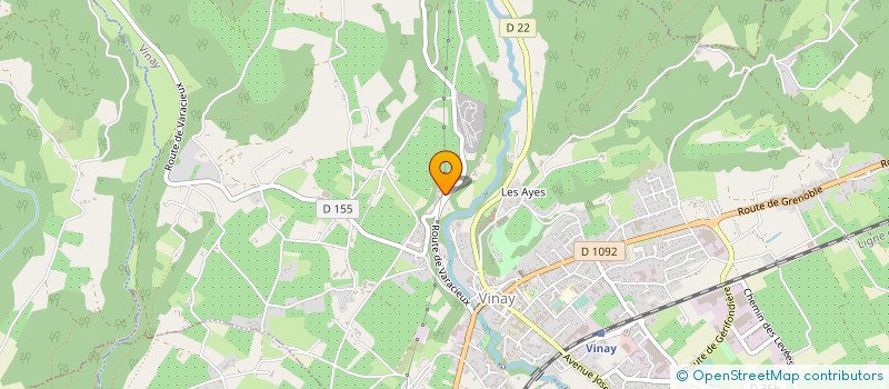localisation de l'entreprise FINOT ET JACQUEMET SARL à VINAY