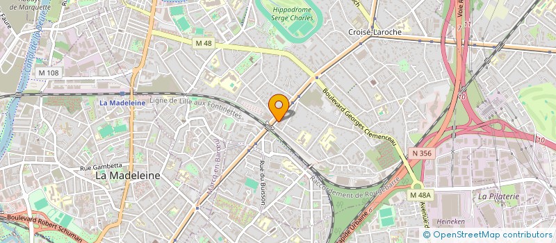 localisation de l'entreprise FINOVEO à MARCQ-EN-BARŒUL