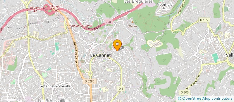 localisation de l'entreprise FINOVEUROPE à LE CANNET