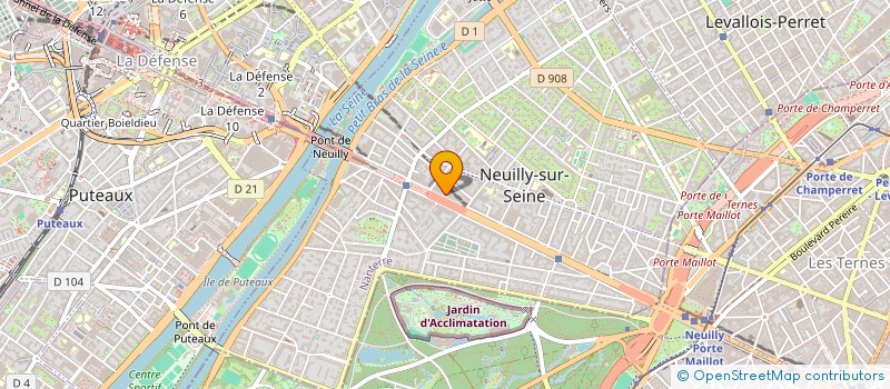 localisation de l'entreprise FINPACE à NEUILLY-SUR-SEINE
