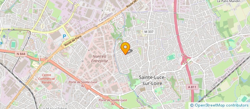 localisation de l'entreprise FINPAS  SAINTE-LUCE-SUR-LOIRE