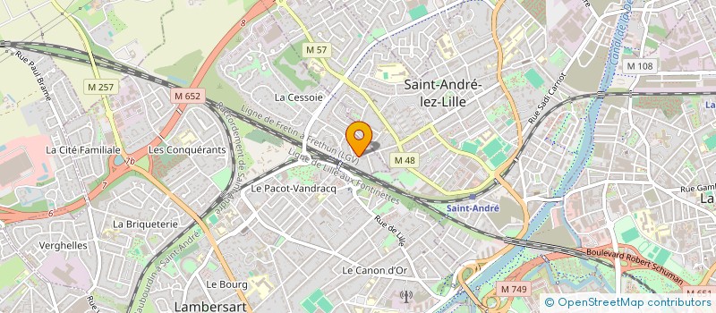 localisation de l'entreprise FINPAT à LAMBERSART