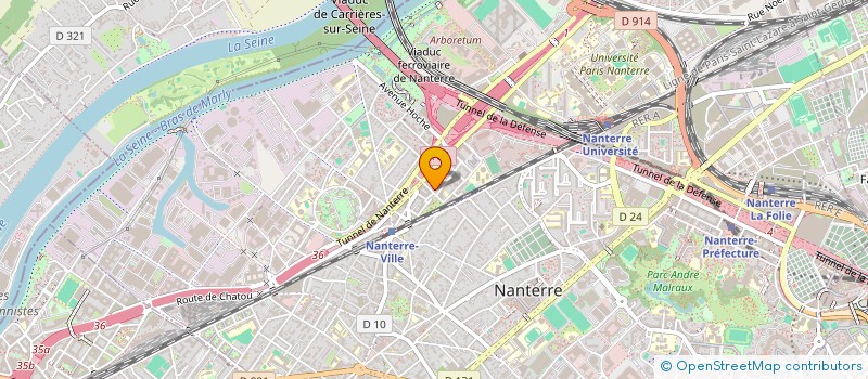 localisation de l'entreprise FINRE  NANTERRE