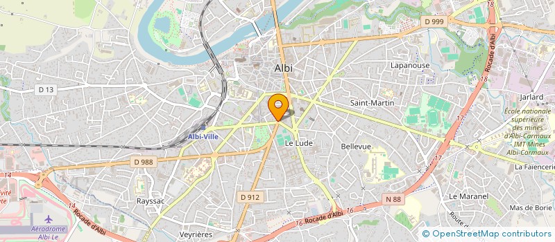 localisation de l'entreprise FINSB  ALBI