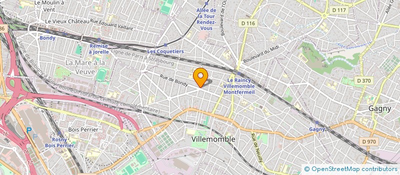 localisation de l'entreprise FINSERVICES  VILLEMOMBLE