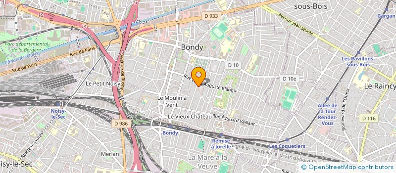 localisation de l'entreprise FINTA  BONDY