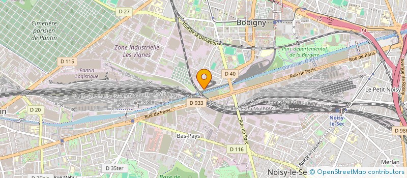 localisation de l'entreprise FINTA BAT à BOBIGNY