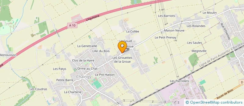 localisation de l'entreprise FINTEK à CHAINGY