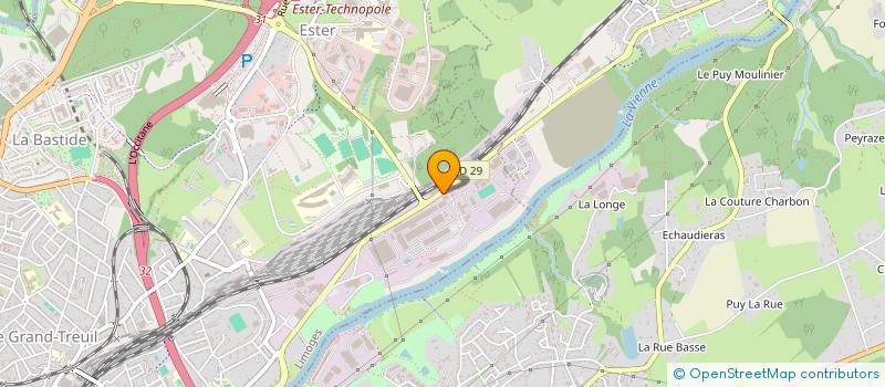 localisation de l'entreprise FINTEX à LIMOGES