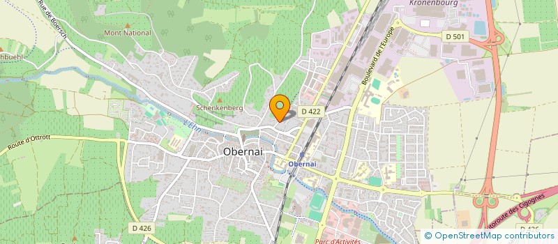 localisation de l'entreprise FINTREK à OBERNAI