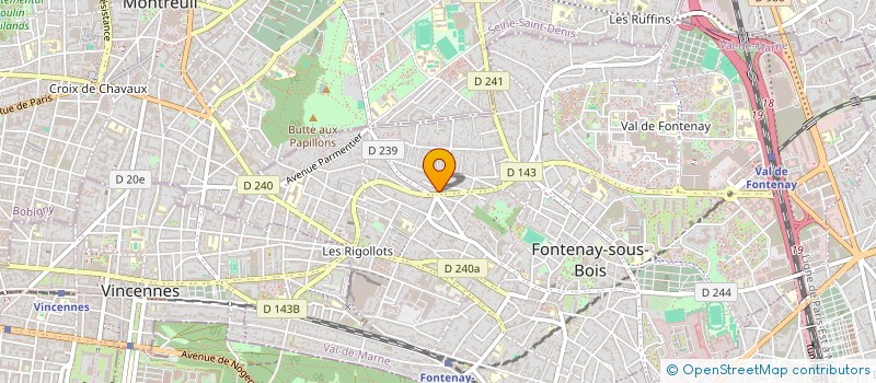 localisation de l'entreprise FINU BAT à FONTENAY-SOUS-BOIS