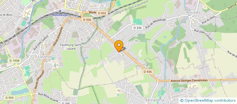 localisation de l'entreprise FINVEST  ROUSIES