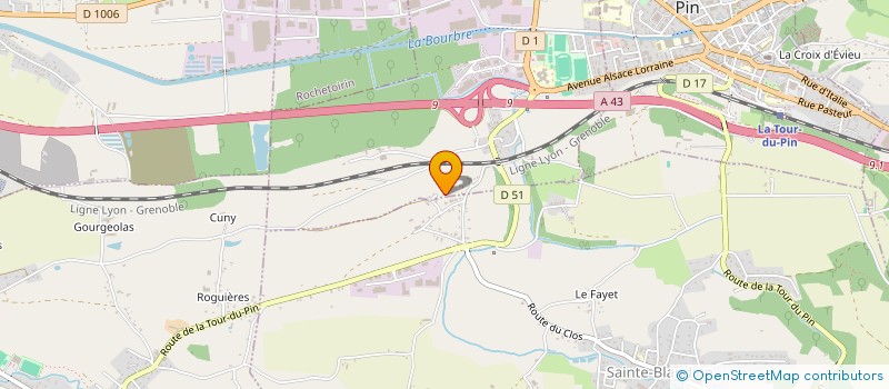 localisation de l'entreprise FINVESTMENT  SAINTE-BLANDINE