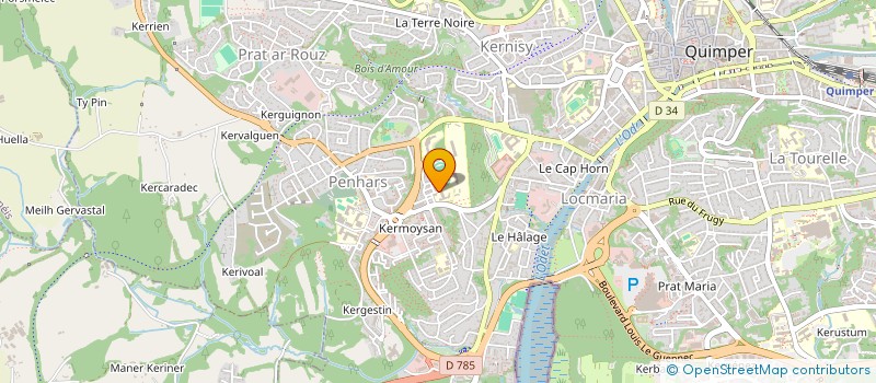localisation de l'entreprise 'FINVOMP !' à QUIMPER