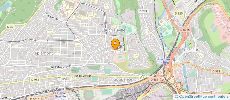 localisation de l'entreprise FINX  LE HAVRE