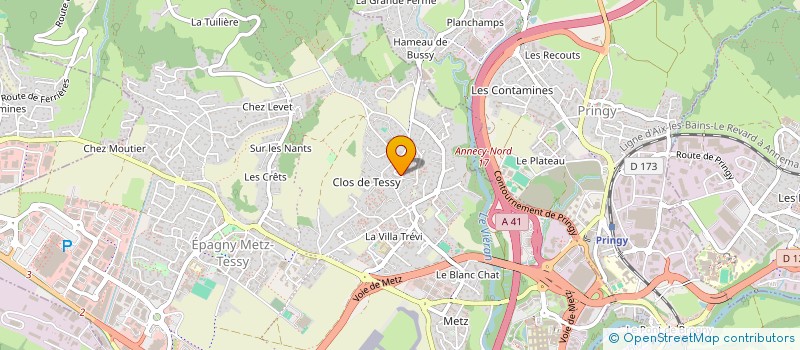 localisation de l'entreprise FIODY IMMO  EPAGNY METZ-TESSY