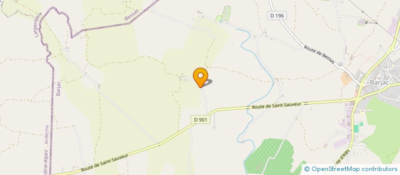 localisation de l'entreprise FIOLE à BARJAC
