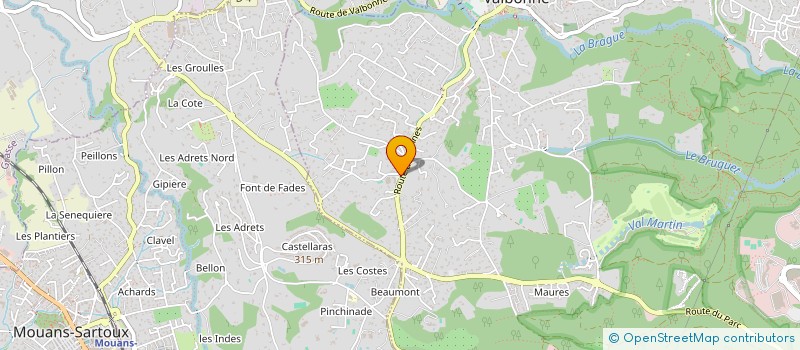 localisation de l'entreprise FIONIVIOLO  VALBONNE