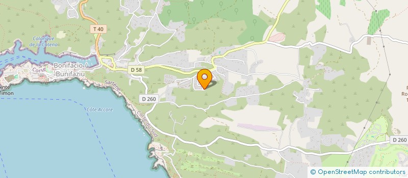 localisation de l'entreprise FIORA à BONIFACIO