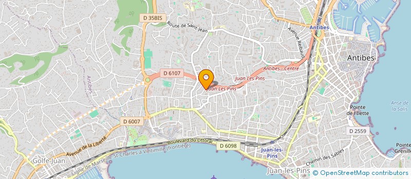 localisation de l'entreprise FIORETTO à ANTIBES